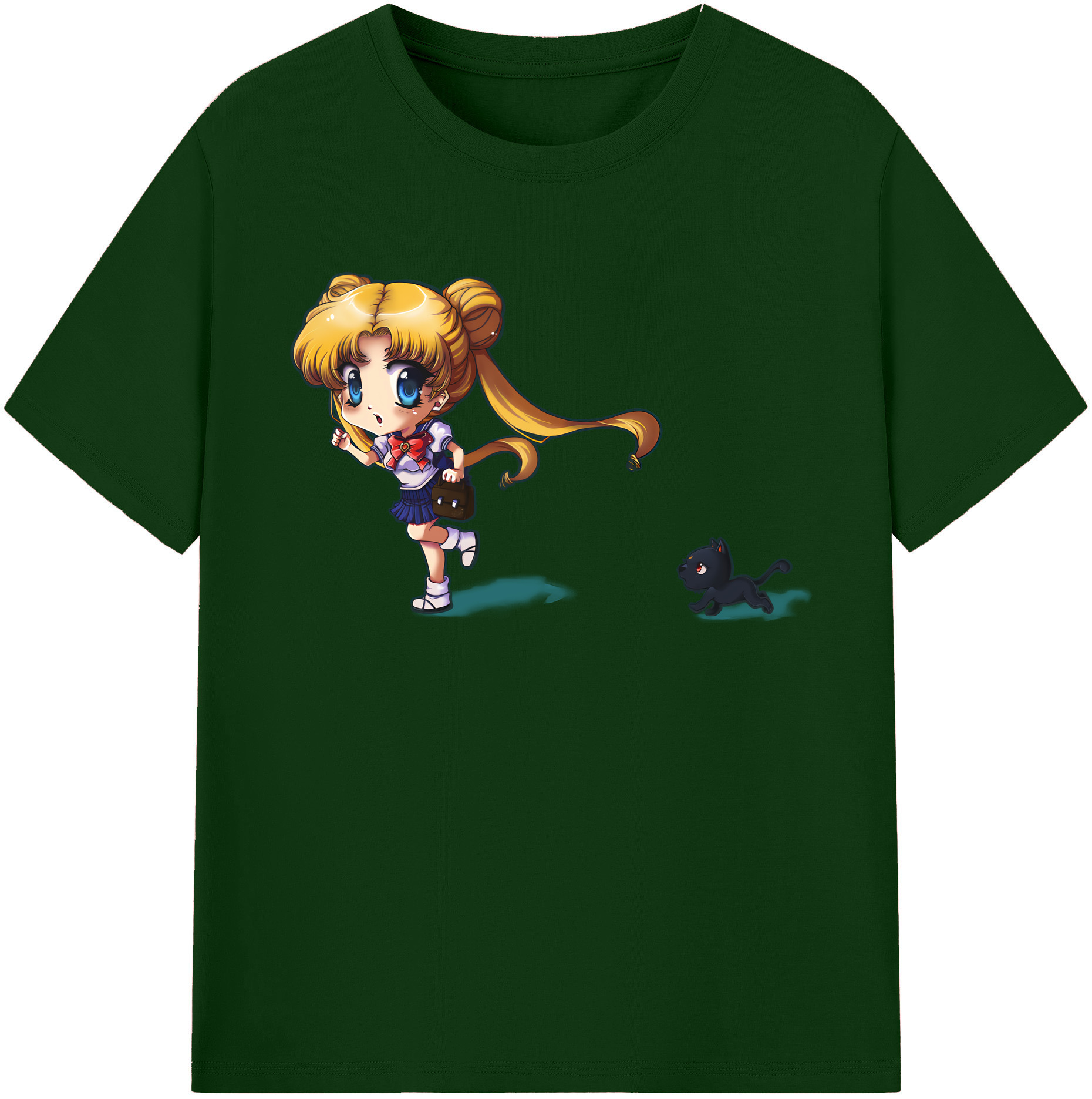 （画像用） 美少女戦士セーラームーン 愛野 美奈子 あいの みなこ Sailor Moon Aino Minako 綿100％半袖Tシャツ（フロントプリント）